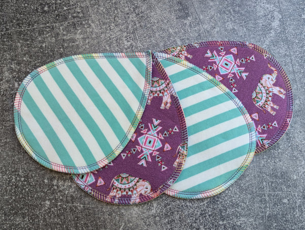 Elephants Cotton/WP (Breast Pad Set)