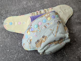 Easter Construction Site | Hybrid Fitted | cloth diapers | cotton velour soaker | windpro Fitted diaper | Cotton french terry outer