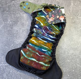 Snails & Mushies LBB Ai3 & V2 cloth diaper - PUL - Athletic wicking Jersey awj - handmade diaper - Pocket AiO cloth diaper