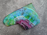 *Newborn* Geode hand dyed Bamboo Stretch Fleece (Stretchy Preflat + Trifold cloth diaper)