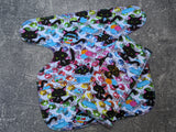 Frazzled Kittens Cotton Lycra (Stretchy Preflat + Trifold cloth diaper)