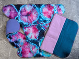 Glacier handdyed bamboo fleece (Contour & Trifold cloth diaper)