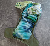 Tiny Seeds (Flex & Flawless Fit Ai3 & V2 cloth diaper - PUL diaper - handdyed OBV - handmade diaper - Pocket AiO cloth diaper)