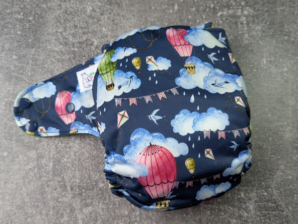 Balloons & Sparrows LBB Ai3 & V2 cloth diaper - PUL - Athletic wicking Jersey awj - handmade diaper - Pocket AiO cloth diaper