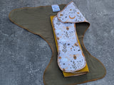 Moon & Bees - Contour & Trifold cloth diaper