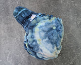 Ocean handdyed OBV Hybrid Fitteds - cloth diapers - Velour inners - bamboo hemp fleece soakers - Windpro Hybrid