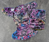 Floral Vine handdyed OBV Hybrid Fitteds - cloth diapers - Velour inners - bamboo hemp fleece soakers - Windpro Hybrid