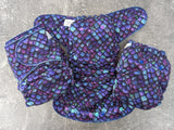 Purple Scales - Bamboo French Terry Hybrid Fitteds - cloth diapers - bamboo hemp fleece soakers - Windpro Hybrids