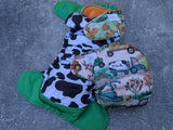 Fall Farm - LBB Ai3 & V2 cloth diaper - Poly over PUL - Athletic wicking Jersey awj - handmade diaper - Pocket AiO cloth diaper