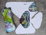 Spellbound handdyed bamboo fleece (Contour & Trifold cloth diaper)