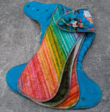Neverland (Squish Hybrid Fitteds - cloth diapers - organic bamboo Velour inners - bamboo hemp fleece soakers - Windpro Hybrid )