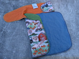 Fall Farm - cotton french terry Preflat & Trifold cloth diaper