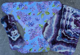 Lilacs - Contour & Trifold cloth diaper