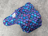Purple Scales - LBB Ai3 & V2 cloth diaper - PUL - Athletic wicking Jersey awj - handmade diaper - Pocket AiO cloth diaper