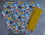 Rainbow Daisies- Cotton FT Contour & Trifold cloth diaper