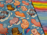 Flying Pigs - LBB Ai3 & V2 cloth diaper - PUL - Athletic wicking Jersey awj - handmade diaper - Pocket AiO cloth diaper