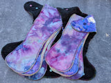Webs (Hybrid Fitteds - french terry outer - cloth diapers - cotton Velour inners - bamboo hemp fleece soakers - Windpro Hybrid)