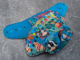Neverland (Squish Hybrid Fitteds - cloth diapers - organic bamboo Velour inners - bamboo hemp fleece soakers - Windpro Hybrid )
