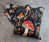 Forest Mushrooms - cotton french terry Contour & Trifold cloth diaper