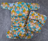 Golden Mountains - LBB Ai3 & V2 cloth diaper - PUL - Athletic wicking Jersey awj - handmade diaper - Pocket AiO cloth diaper