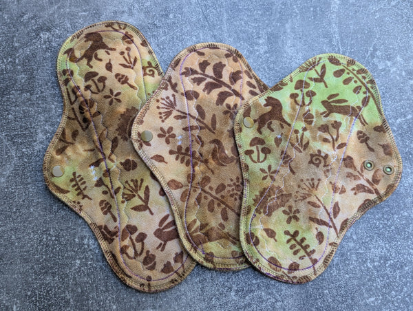 Raven Woods - handdye OBV - cloth pads