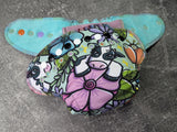 Cow cotton french terry Hybrid Fitteds - cloth diapers - Velour inners - bamboo hemp fleece soakers - Windpro Hybrid