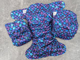 Purple Scales - LBB Ai3 & V2 cloth diaper - PUL - Athletic wicking Jersey awj - handmade diaper - Pocket AiO cloth diaper