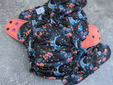 Floral Moons - Snug a Buns LBB Cloth Diaper - extended wear diaper - Heavy wetter - Snug a Bun