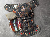 Woodland Holiday (bamboo spandex Hybrid Fitteds - cloth diapers - Velour inners - bamboo hemp fleece soakers - Windpro Hybrid )
