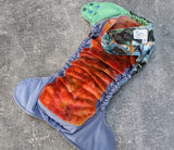 National Parks - LBB Ai3 & V2 cloth diaper - PUL - handdye OBV - handmade diaper - Pocket AiO cloth diaper