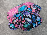 Crystals | LBB nb/p Ai3 cloth diaper | newborn petite | handdyed OBV inner | handmade diaper | Pocket AiO cloth diaper