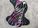 Zombie Scratch Handdyed OBV (OBV Hybrid Fitteds - cloth diapers - Velour inners - bamboo hemp fleece soakers - Windpro Hybrid )