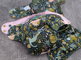 Prettysaurus - LBB Ai3 & V2 cloth diaper - PUL - Athletic wicking Jersey awj - handmade diaper - Pocket AiO cloth diaper