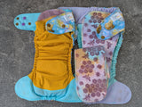 Honey Bears (Light) - LBB Ai3 & V2 cloth diaper - PUL - Athletic wicking Jersey awj - handmade diaper - Pocket AiO cloth diaper