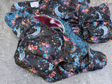 Floral Moons- LBB Ai3 & V2 cloth diaper - PUL - Athletic wicking Jersey awj - handmade diaper - Pocket AiO cloth diaper