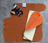 Forest Mushrooms - cotton french terry Preflat & Trifold cloth diaper