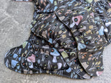 Sketched Mushrooms - LBB Ai3 & V2 cloth diaper - PUL - Athletic wicking Jersey awj - handmade diaper - Pocket AiO cloth diaper