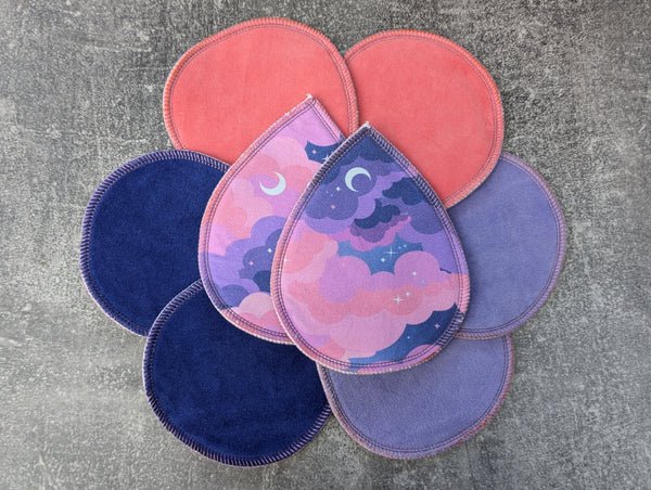 Dawn Moon - set of 4 nursing pads