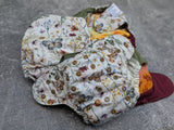 Butterfly Field - LBB Ai3 & V2 cloth diaper - PUL - Athletic wicking Jersey awj - handmade diaper - Pocket AiO cloth diaper