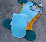 Icy Mountains - LBB Ai3 & V2 cloth diaper - PUL - Athletic wicking Jersey awj - handmade diaper - Pocket AiO cloth diaper