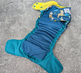 Over The Moon EMBROIDERY (Flex & Flawless Fit Ai3 & V2 cloth diaper - PUL diaper - Athletic wicking Jersey - handmade diaper - Pocket AiO cloth diaper)