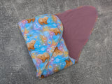 Honey Bears (Light)- cotton stretch french terry Contour & Trifold cloth diaper