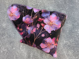 Dark Cherry Blossoms - Contour & Trifold cloth diaper