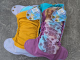 Honey Bears (Light) - LBB Ai3 & V2 cloth diaper - PUL - Athletic wicking Jersey awj - handmade diaper - Pocket AiO cloth diaper