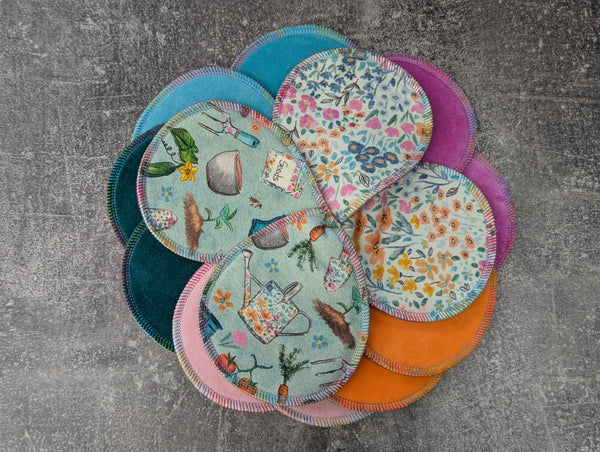 Garden - set of 7 nursing pads