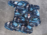 Skating Puffins (LBB Ai3 & V2 cloth diaper - PUL diaper - Athletic wicking Jersey - handmade diaper - Pocket AiO cloth diaper)