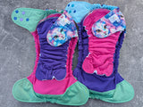 Mystic Cats -Snug a Buns LBB Cloth Diaper - extended wear diaper - Heavy wetter - Snug a Bun