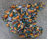 Honey Bears (Dark) - Squish Hybrid Fitteds - cloth diapers - bamboo hemp fleece soakers - Windpro Hybrids