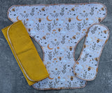 Moon & Bees - Contour & Trifold cloth diaper