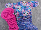 Mystic Cats -Snug a Buns LBB Cloth Diaper - extended wear diaper - Heavy wetter - Snug a Bun